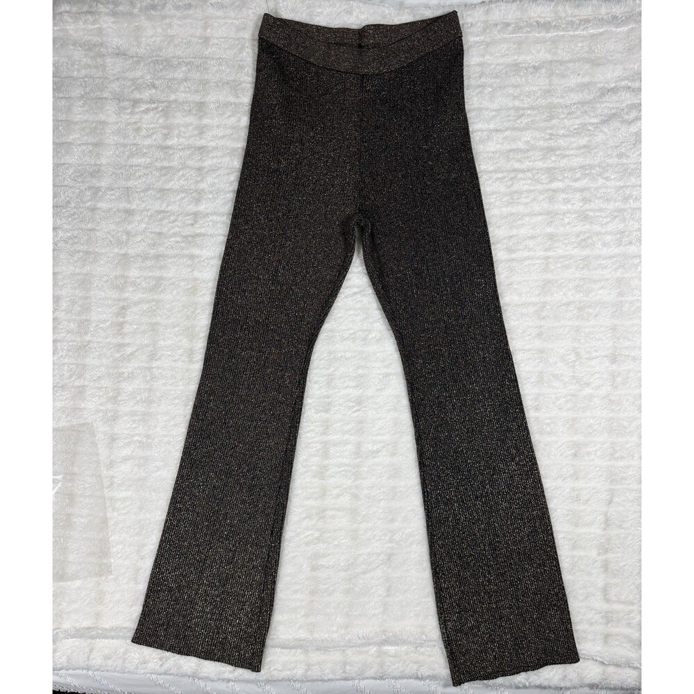 House of Harlow 1960 W M Metallic Knit Tunic Flare Pant Set 70s Disco - Picture 10 of 16